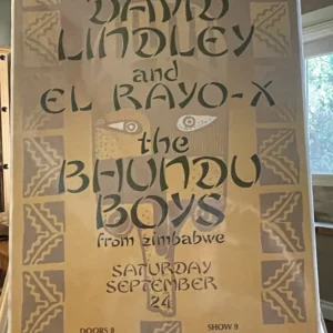 David Lindley & El Rayo X: Filmore Concert Poster (1988)