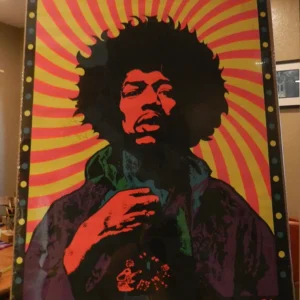 Jimi Hendrix: Platt Poster Co., Black Light Poster (1969)