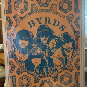 The Byrds: Saladin Productions Black Light Poster by Artist Robert Wendell (1967)