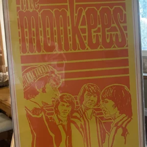 The Monkees: Saladin Productions Black Light Poster by Artist Robert ‘Bob’ Wendell (1967)