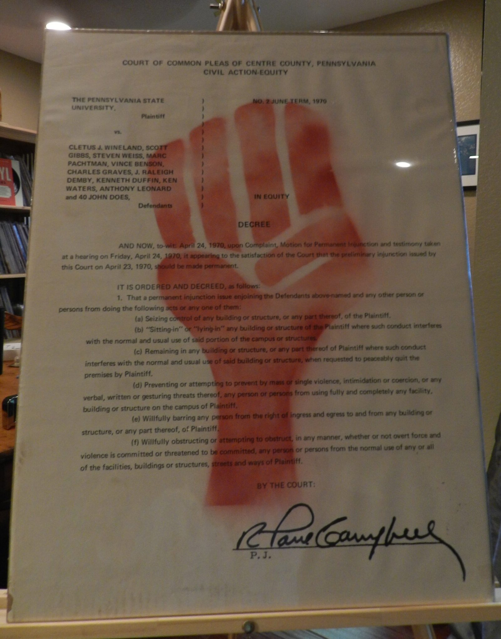Original Weather Underground poster from 1970